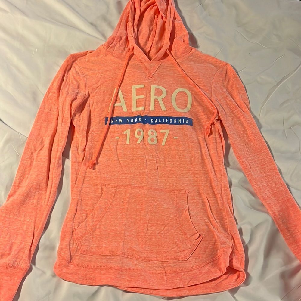 Aeropostale pink long sleeve with hood